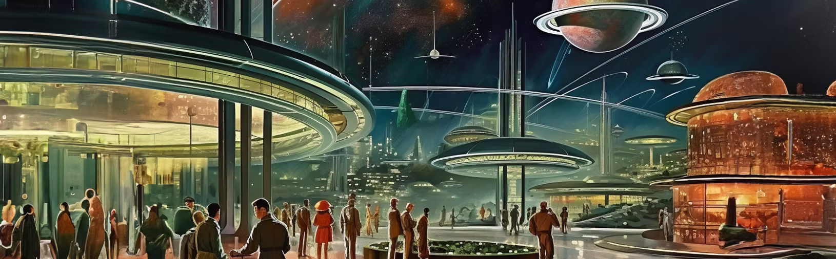 Classic science fiction artwork